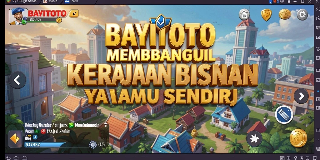 Screenshot gameplay menampilkan pembangunan kerajaan bisnis yang menarik di BAYITOTO.