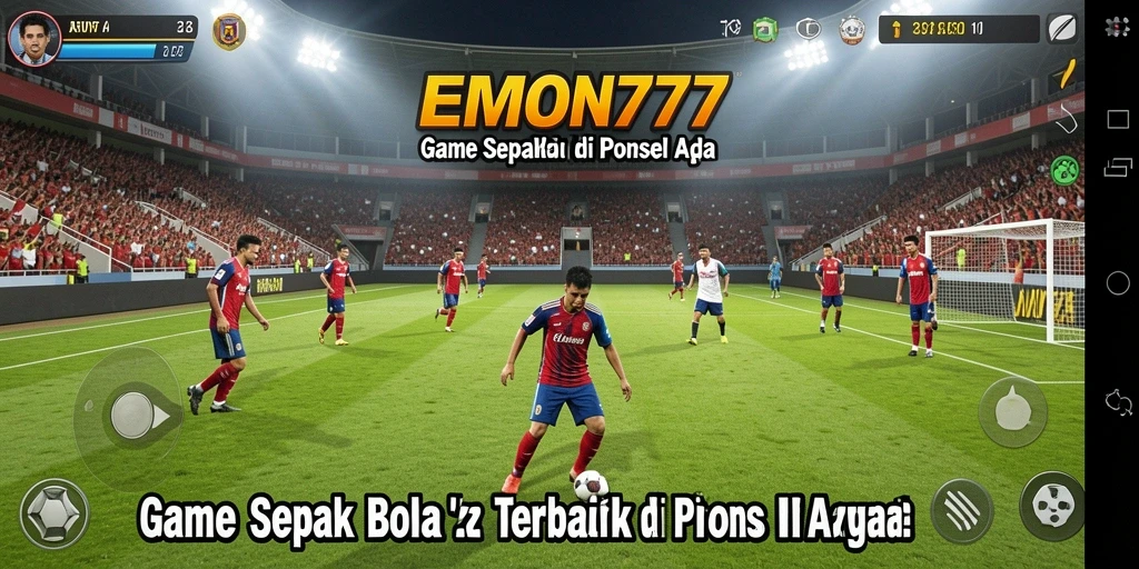 Gameplay EMON777 menampilkan aksi seru dan strategi sepak bola.