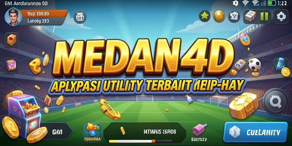 Tampilan utama MEDAN4D dengan fitur-fitur Utility yang berguna.