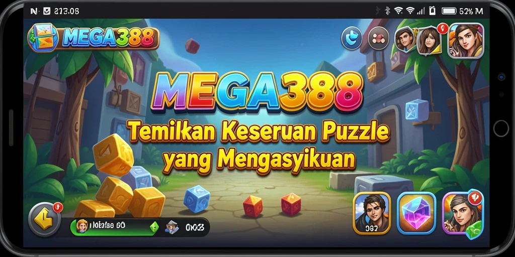Tampilan gameplay seru dengan teka-teki yang menantang di MEGA388.