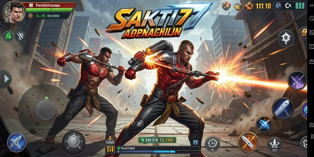 Tampilan seru gameplay SAKTI77 saat bertarung.