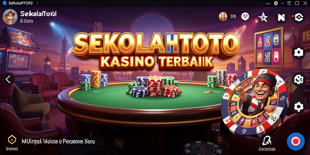 Tampilan menarik dari gameplay SEKOLAHTOTO di kasino.